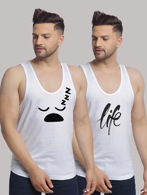 pack of 2 printed vest - 20646739 - Very Small Image - 1