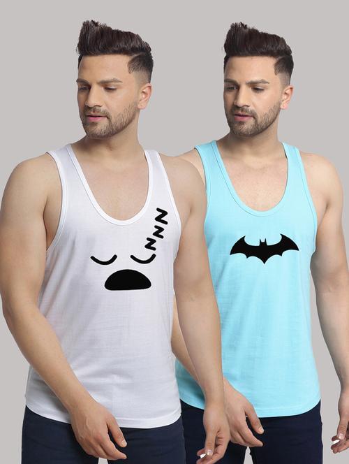 pack of 2 printed vest - 20646740 - Very Small Image - 1