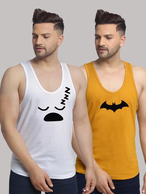 pack of 2 printed vest - 20646741 - Very Small Image - 1