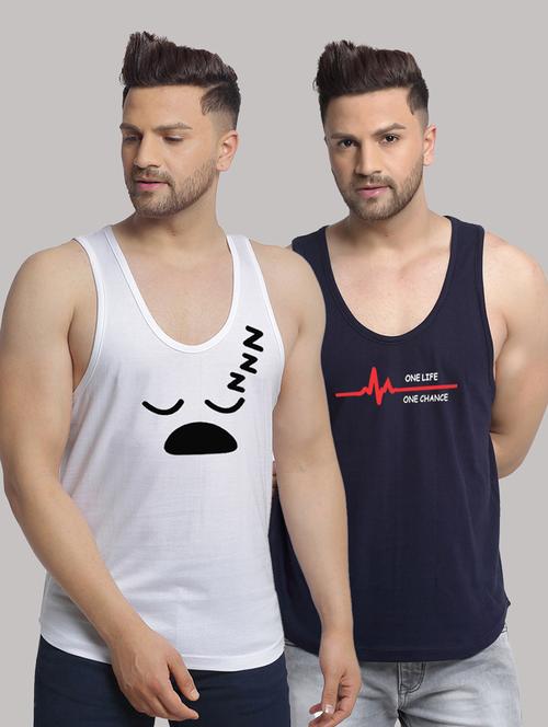 pack of 2 printed vest - 20646745 - Very Small Image - 1