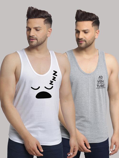 pack of 2 printed vests - 20646746 - Very Small Image - 1