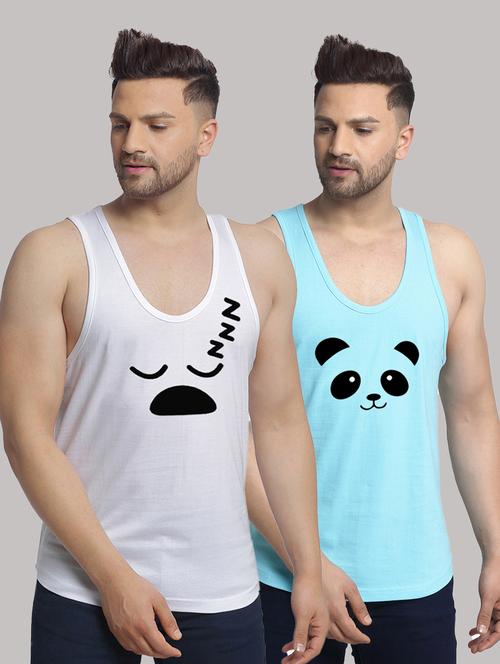 pack of 2 printed vest - 20646748 - Very Small Image - 1