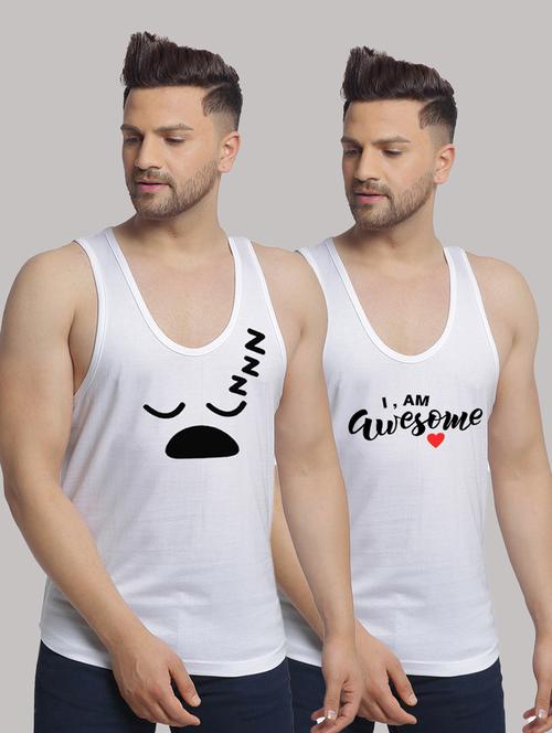 pack of 2 printed vest - 20646751 - Very Small Image - 1
