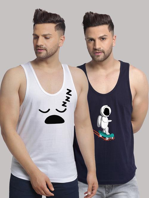 pack of 2 printed vest - 20646755 - Very Small Image - 1