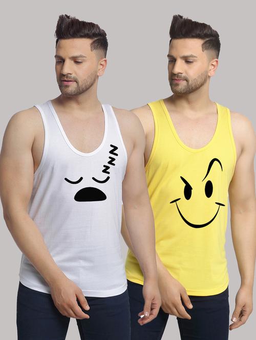 pack of 2 printed vest - 20646759 - Very Small Image - 1