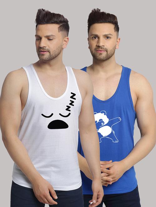 pack of 2 printed vests - 20646761 - Very Small Image - 1