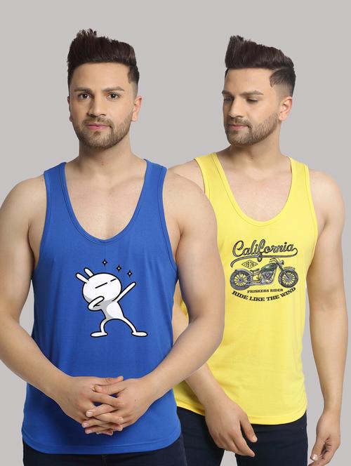 pack of 2 printed vest - 20646767 - Very Small Image - 1