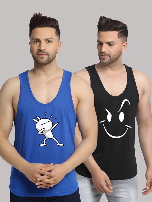 pack of 2 printed vest - 20646768 - Very Small Image - 1