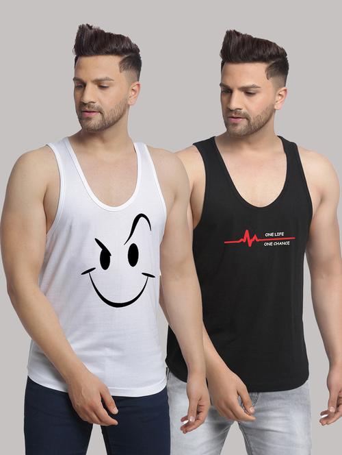 pack of 2 printed vest - 20646770 - Very Small Image - 1