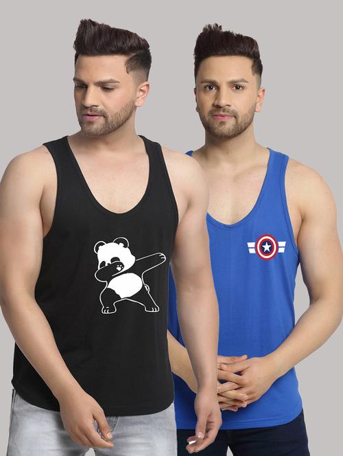 pack of 2 printed vest - 20646779 - Very Small Image - 1