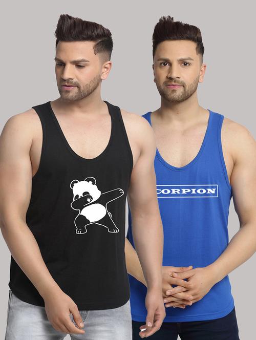 pack of 2 printed vest - 20646780 - Very Small Image - 1