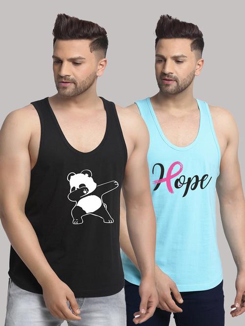 pack of 2 printed vest - 20646782 - Very Small Image - 1