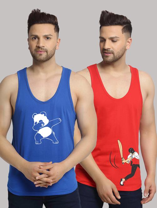 pack of 2 printed vest - 20646783 - Very Small Image - 1