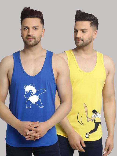 pack of 2 printed vest - 20646784 - Very Small Image - 1