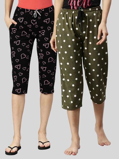 pack of 2 printed capri - 20647489 - Very Small Image - 1