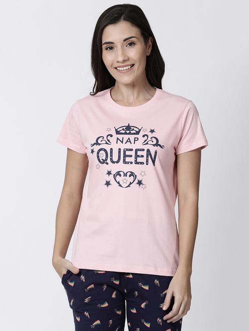 women rosewater cotton graphic t-shirt - 20649930 - Very Small Image - 1