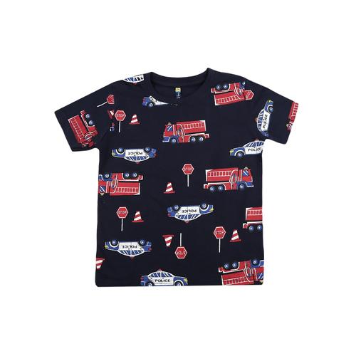 navy blue cotton single jersey tshirt - 20651648 - Very Small Image - 1