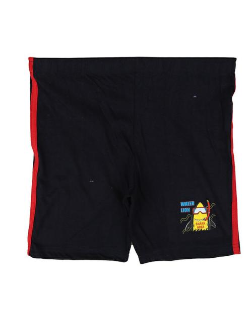 navy blue cotton single jersey shorts & three fourth - 20652237 - Very Small Image - 1
