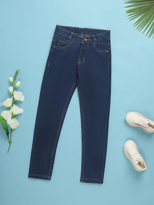 solid blue slim fit denim jeans - 20653020 - Very Small Image - 1