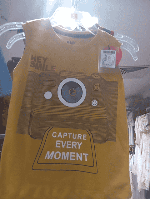 yellow cotton single jersey vest - 20653128 - Very Small Image - 1