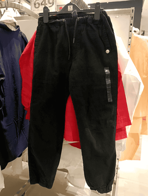 navy blue twill trouser - 20654607 - Very Small Image - 1