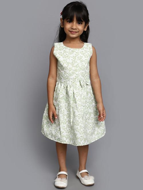 white acrylic blend frock - 20655883 - Very Small Image - 1