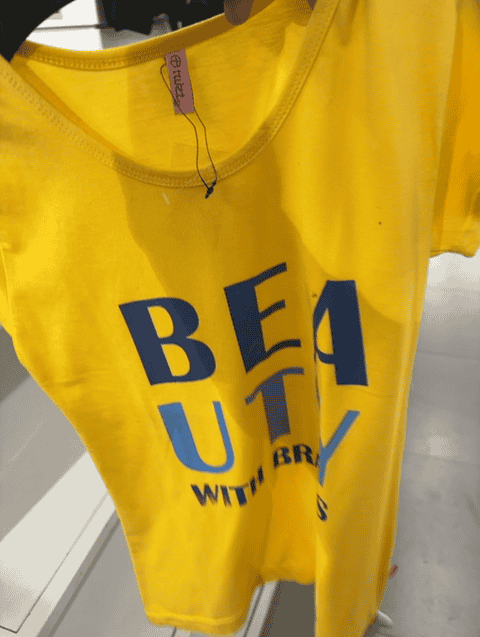 yellow cotton tshirt - 20656712 - Very Small Image - 1