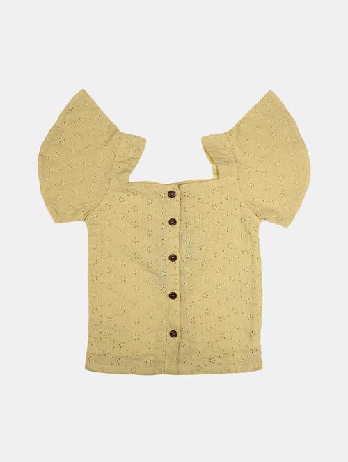 yellow rayon top - 20656943 - Very Small Image - 1