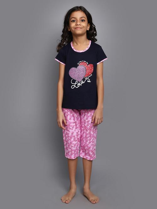 girls printed pyjama set nightwear - 20657653 - Very Small Image - 1