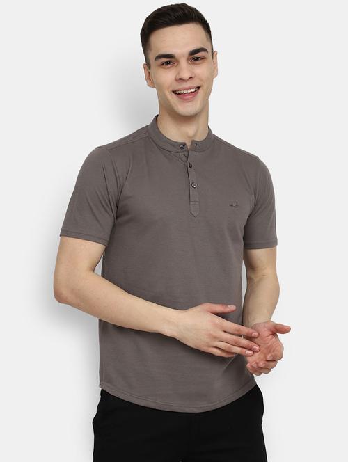 men short sleeve solid regular t-shirt - 20669089 - Very Small Image - 1