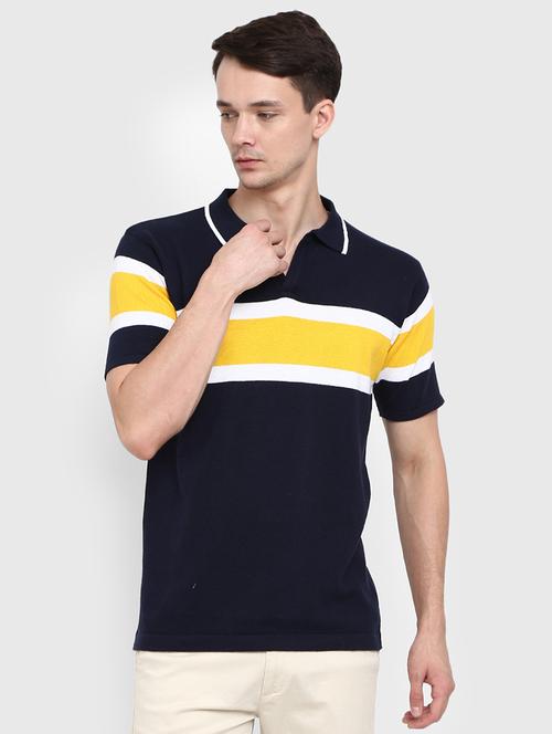 men polo neck chest print t-shirt - 20669783 - Very Small Image - 1