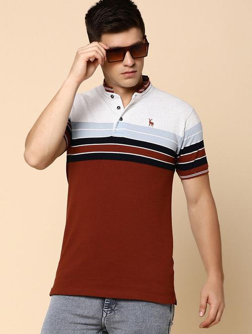 men short sleeved striped t-shirt - 20669982 - Very Small Image - 1