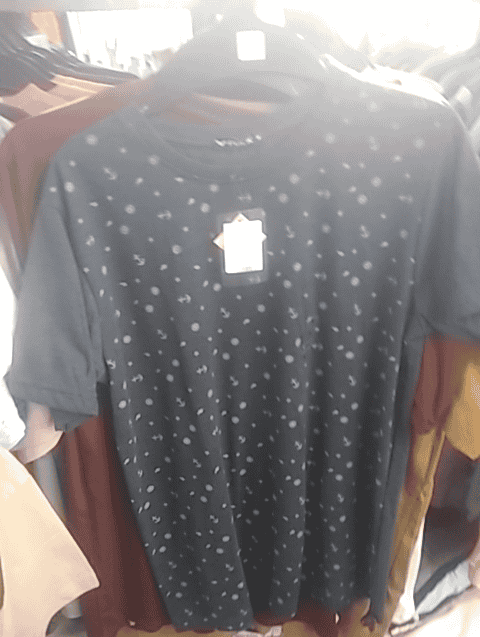 navy melange cotton tshirt - 20671242 - Very Small Image - 1