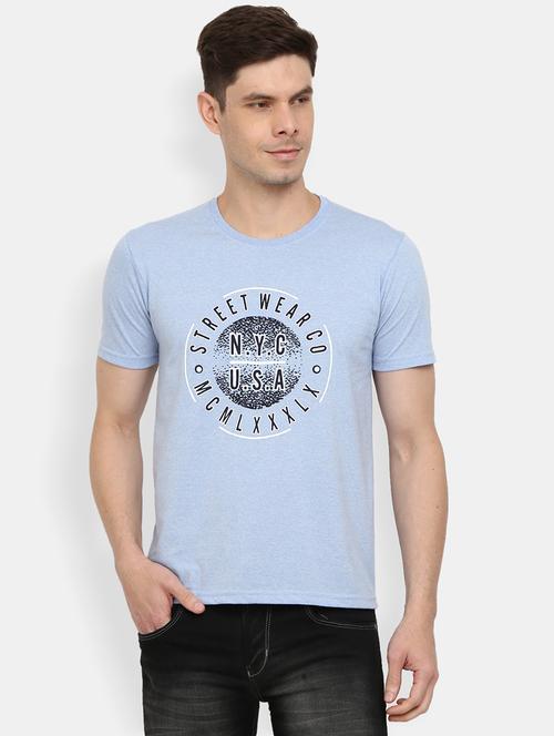 men front print short sleeve t-shirt - 20672747 - Very Small Image - 1