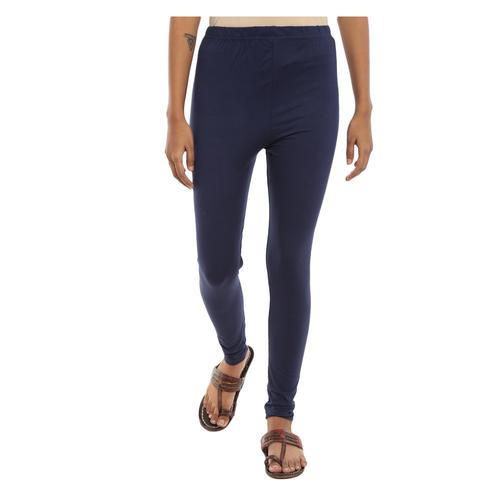 navy blue viscose churidars & leggings - 20675013 - Very Small Image - 1