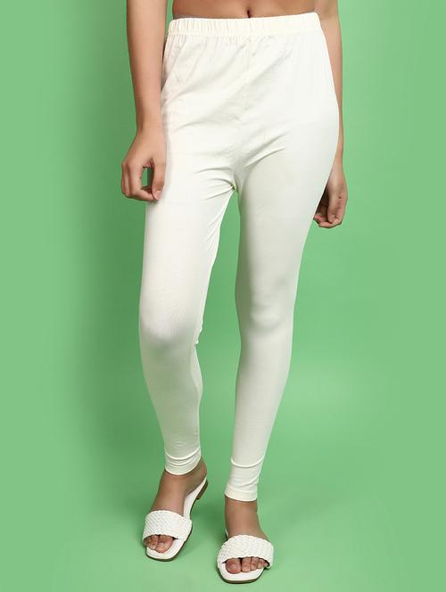 Women Mid Rise Solid Legging - 20675020 - Very Small Image - 1
