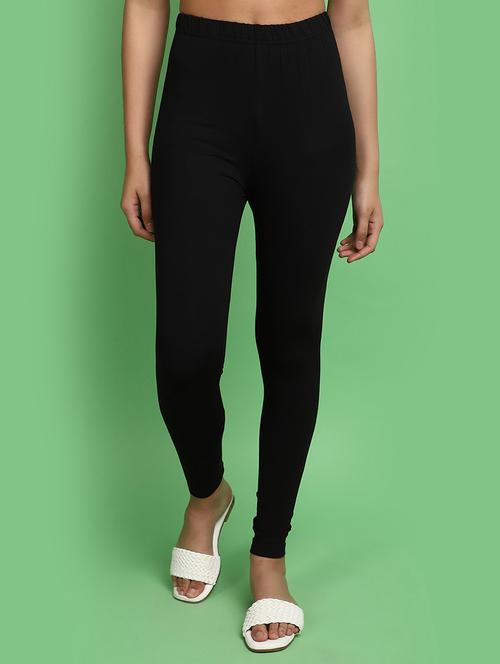 women mid rise solid legging - 20675021 - Very Small Image - 1