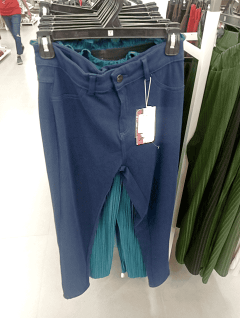 navy blue imported knit trousers - 20680161 - Very Small Image - 1