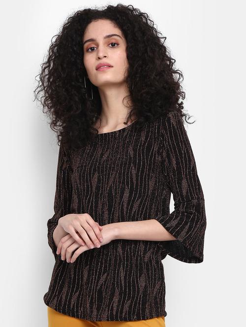 brown cotton regular top - 20681966 - Very Small Image - 1