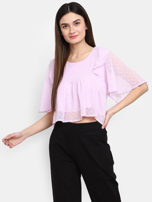 purple cotton a line top - 20681990 - Very Small Image - 1