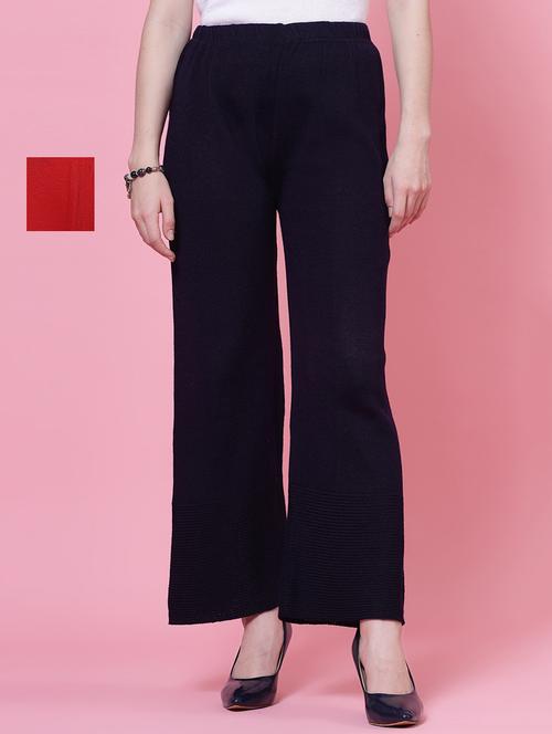 set of 2 solid multi coloured palazzo - 20683176 - Very Small Image - 1