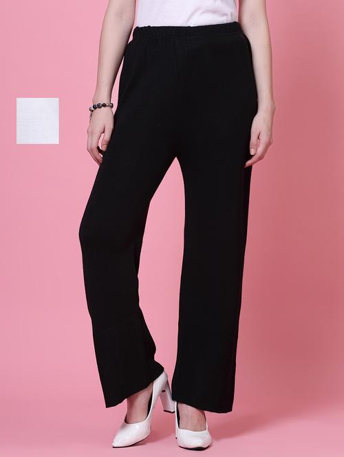 set of 2 solid multi coloured palazzo - 20683183 - Very Small Image - 1