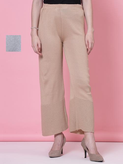 set of 2 solid multi coloured palazzos - 20683195 - Very Small Image - 1