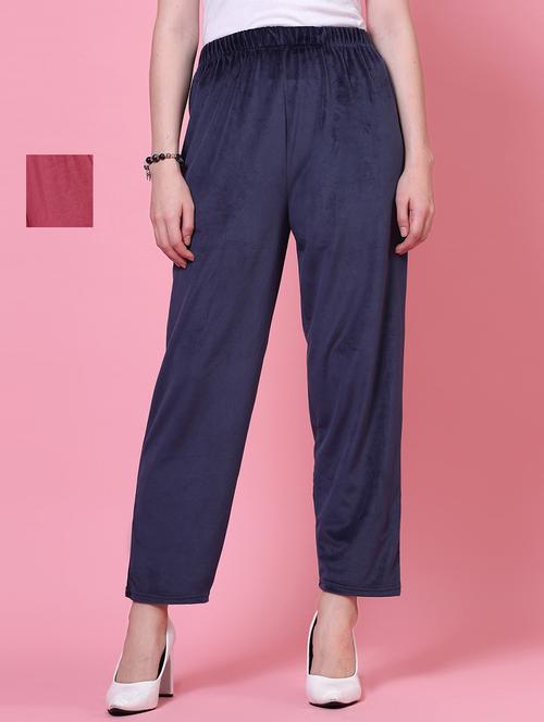 women set of 2 multicolored full length palazzos - 20683198 - Very Small Image - 1