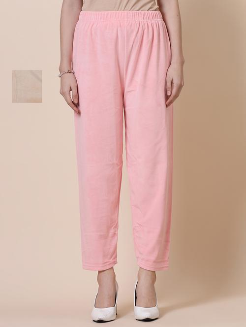 pack of 2 solid multi colored woolen pant - 20683202 - Very Small Image - 1