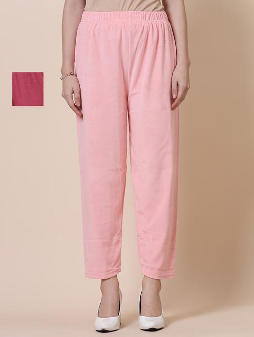 set of 2 solid multi coloured palazzos - 20683205 - Very Small Image - 1