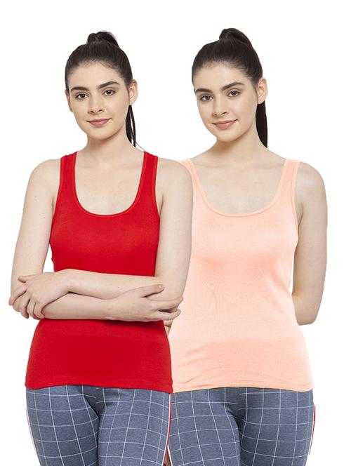 pack of 2 solid multi colored tank top - 20683240 - Very Small Image - 1
