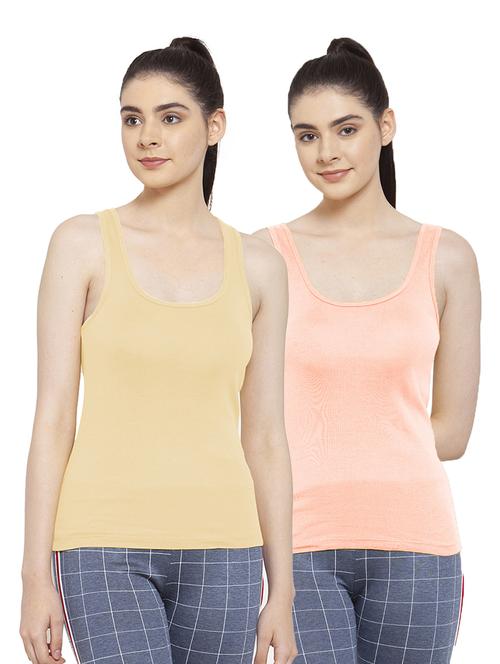 pack of 2 solid multi colored tank top - 20683246 - Very Small Image - 1