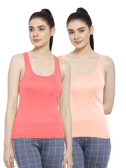 pack of 2 solid multi colored tank top - 20683250 - Very Small Image - 1