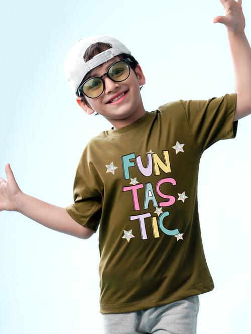 boys front print short sleeve t-shirt - 20683468 - Very Small Image - 1